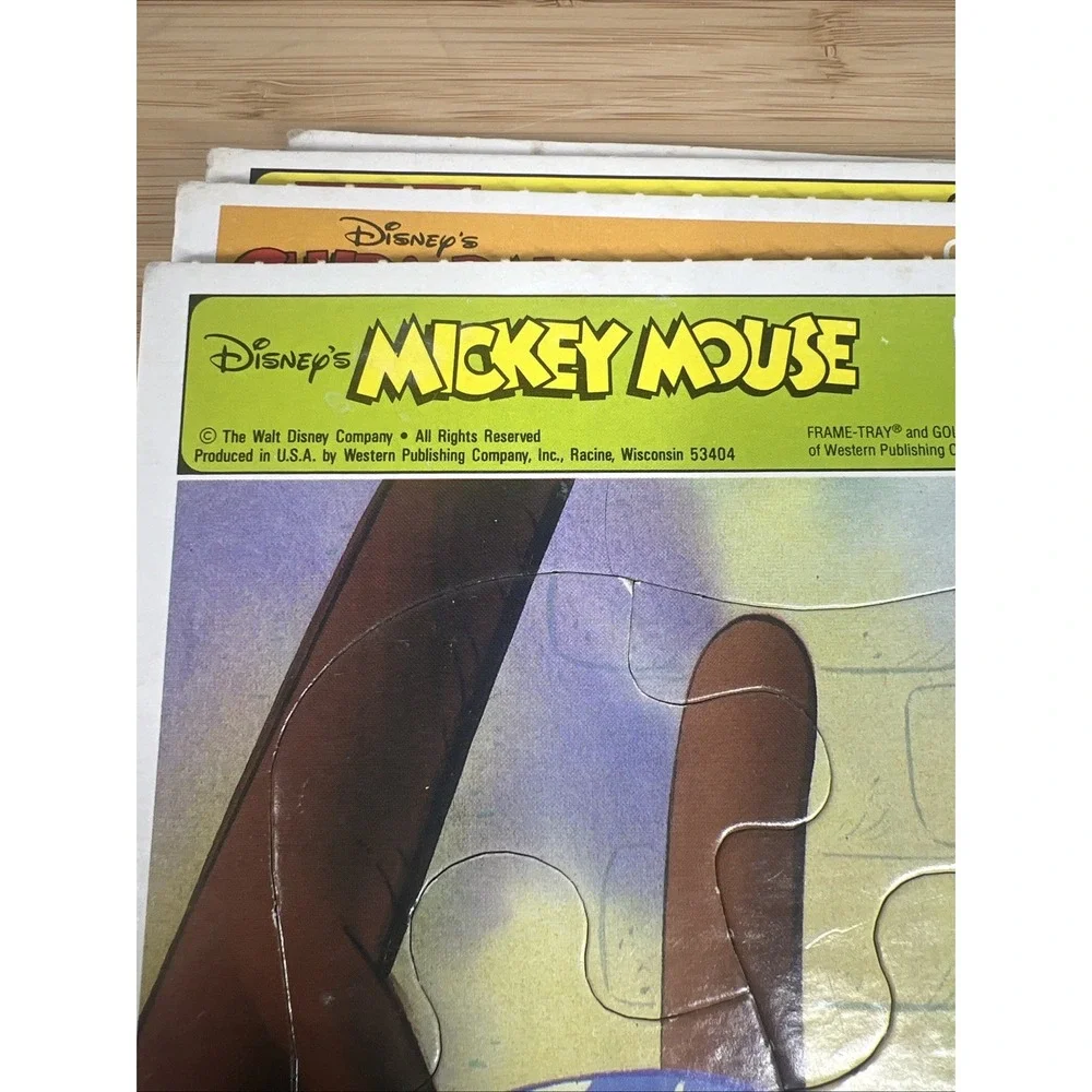 Disney Frame‎ Tray Puzzle Lot Mickey DuckTales Little Mermaid Beauty Beast